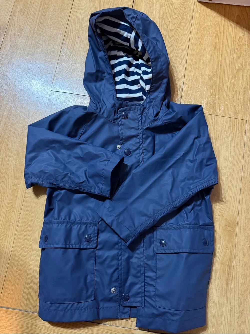 Gap navy lined raincoat size 3t jacket